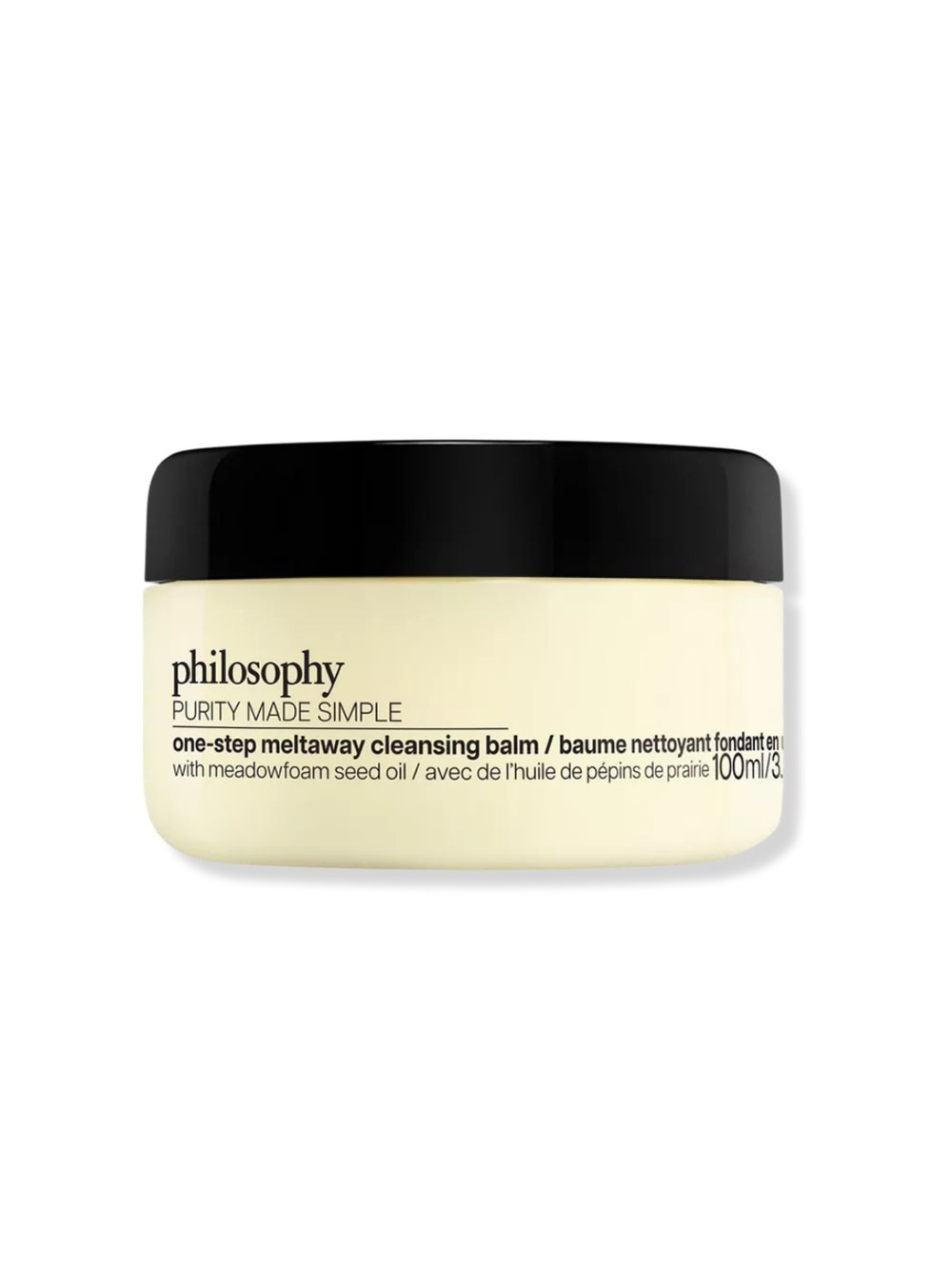 Philosophy One-Step Meltaway Cleansing Balm – Black Lid, Cream Jar